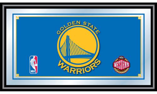 Golden State Warriors Framed Logo Mirror - Click Image to Close