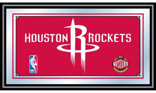 Houston Rockets Framed Logo Mirror - Click Image to Close