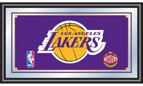 Los Angeles Lakers Framed Logo Mirror - Click Image to Close