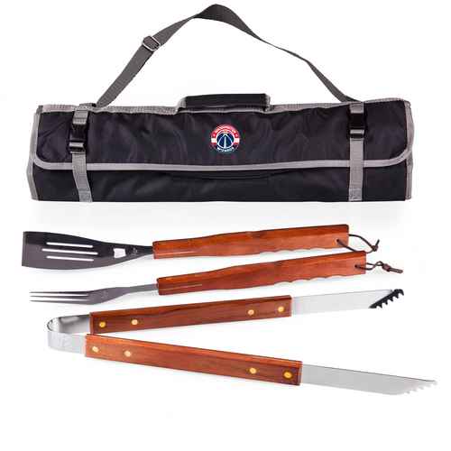 Washington Wizards 3 Piece BBQ Tool Set With Tote - Click Image to Close