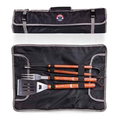 Washington Wizards 3 Piece BBQ Tool Set With Tote - Click Image to Close