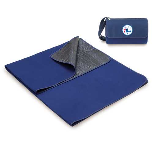 Philadelphia 76ers Blanket Tote - Navy - Click Image to Close