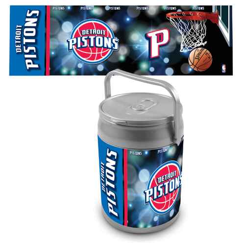 Detroit Pistons Basketball Can Cooler - Click Image to Close