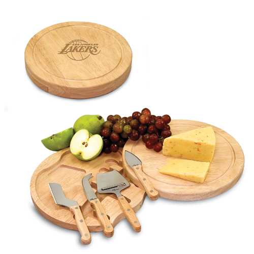 Los Angeles Lakers Circo Cutting Board & Cheese Tools - Click Image to Close