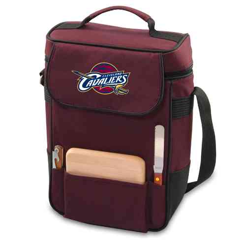 Cleveland Cavaliers Duet Wine & Cheese Tote - Burgundy - Click Image to Close