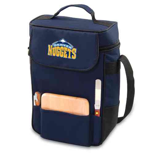 Denver Nuggets Duet Wine & Cheese Tote - Navy - Click Image to Close