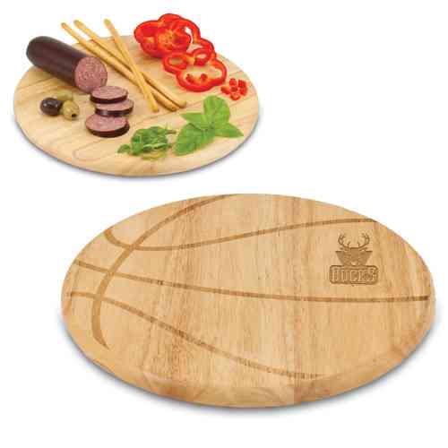 Milwaukee Bucks Basketball Free Throw Cutting Board - Click Image to Close