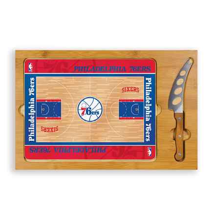 Philadelphia 76ers Icon Cheese Tray - Click Image to Close