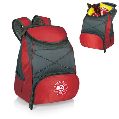 Atlanta Hawks PTX Backpack Cooler - Red - Click Image to Close