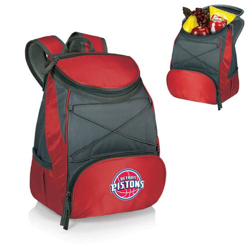 Detroit Pistons PTX Backpack Cooler - Red - Click Image to Close