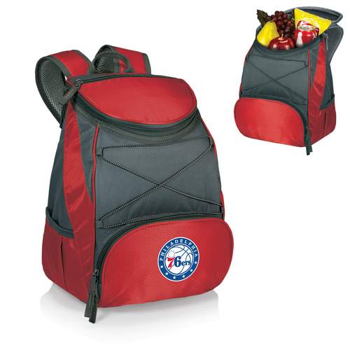 Philadelphia 76ers PTX Backpack Cooler - Red - Click Image to Close