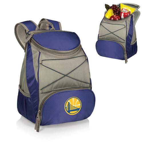 Golden State Warriors PTX Backpack Cooler - Navy Blue - Click Image to Close