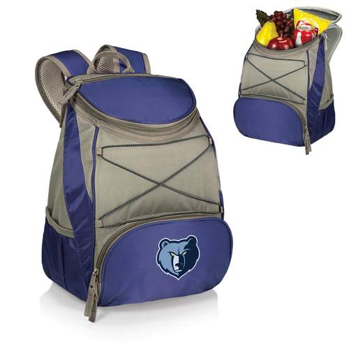 Memphis Grizzlies PTX Backpack Cooler - Navy Blue - Click Image to Close