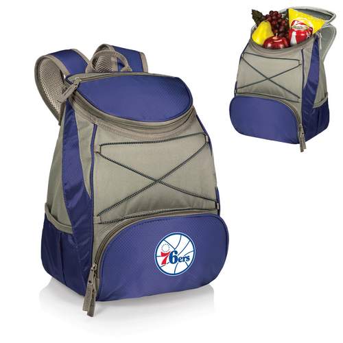 Philadelphia 76ers PTX Backpack Cooler - Navy Blue - Click Image to Close