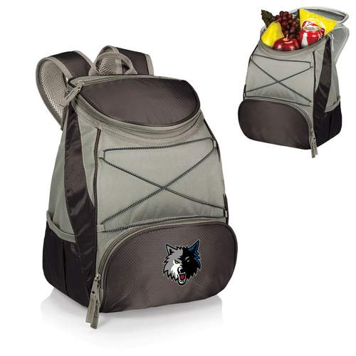 Minnesota Timberwolves PTX Backpack Cooler - Black - Click Image to Close