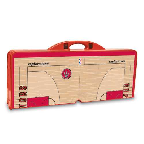 Toronto Raptors Basketball Picnic Table with Seats - Red - Click Image to Close