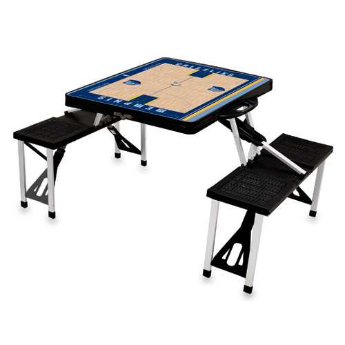 Memphis Grizzlies Basketball Picnic Table with Seats - Black - Click Image to Close