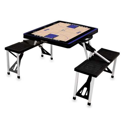 Sacramento Kings Basketball Picnic Table with Seats - Black - Click Image to Close