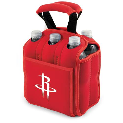 Houston Rockets Six-Pack Beverage Buddy - Red - Click Image to Close