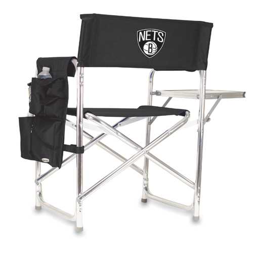 Brooklyn Nets Sports Chair - Black - Click Image to Close