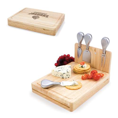 Jacksonville Jaguars Asiago Cutting Board & Tools - Click Image to Close