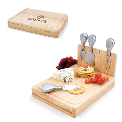 New Orleans Saints Asiago Cutting Board & Tools - Click Image to Close