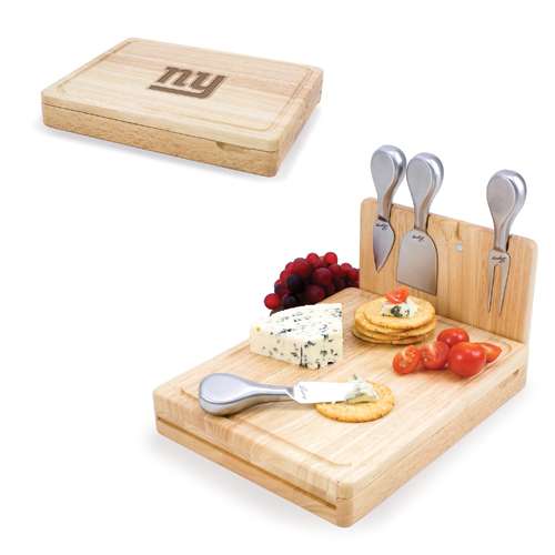 New York Giants Asiago Cutting Board & Tools - Click Image to Close