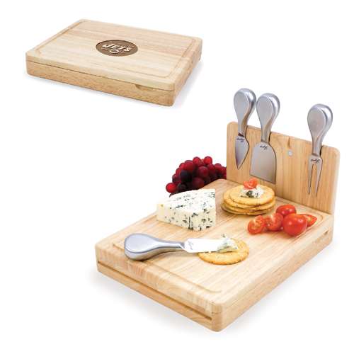 New York Jets Asiago Cutting Board & Tools - Click Image to Close