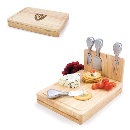 Oakland Raiders Asiago Cutting Board & Tools - Click Image to Close