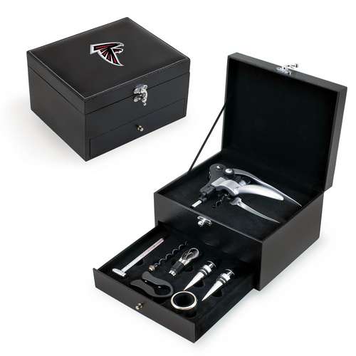 Atlanta Falcons Cabernet Wine Accessory Set - Click Image to Close