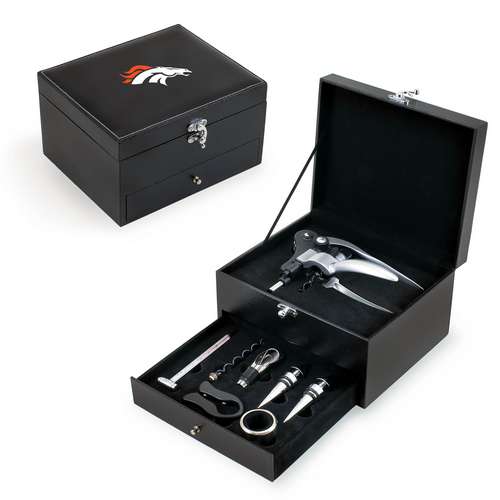 Denver Broncos Cabernet Wine Accessory Set - Click Image to Close