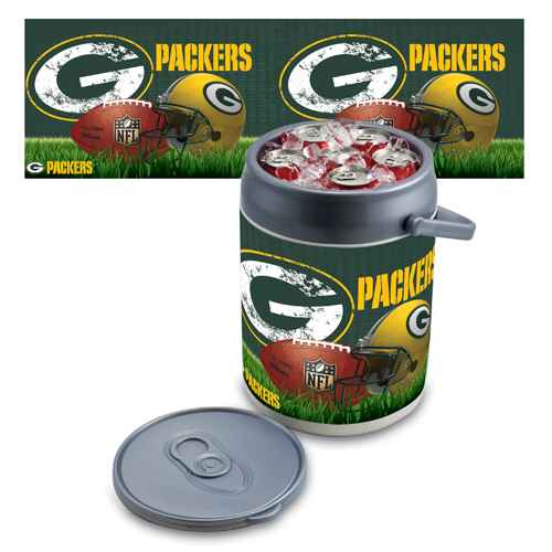 Green Bay Packers Football Can Cooler - Click Image to Close