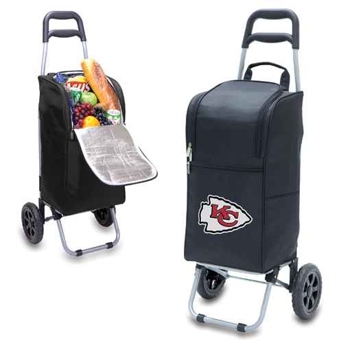 Kansas City Chiefs Cart Cooler - Black - Click Image to Close