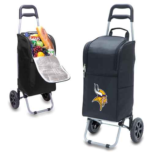 Minnesota Vikings Cart Cooler - Black - Click Image to Close