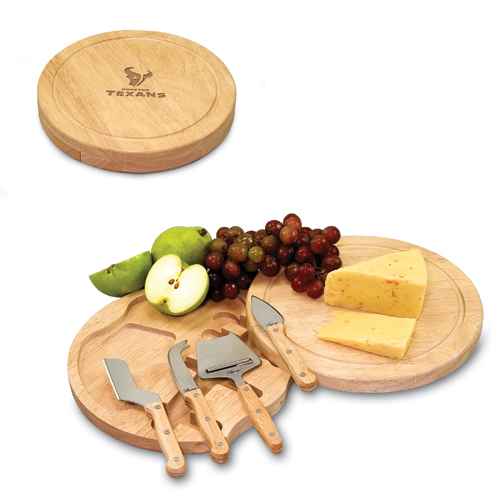 Houston Texans Circo Cutting Board & Cheese Tools - Click Image to Close