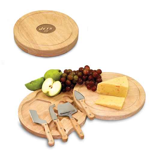 New York Jets Circo Cutting Board & Cheese Tools - Click Image to Close