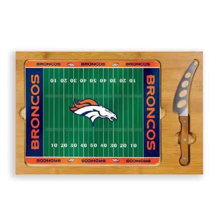 Denver Broncos Icon Cheese Tray - Click Image to Close