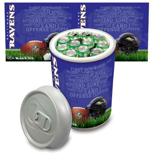 Baltimore Ravens Mega Can Cooler - Click Image to Close