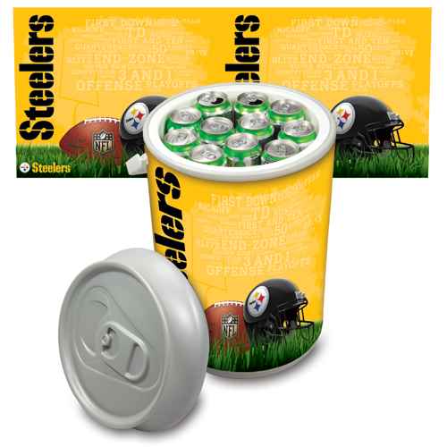 Pittsburgh Steelers Mega Can Cooler - Click Image to Close