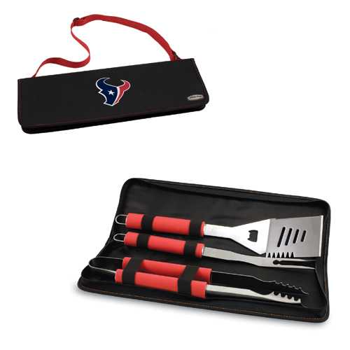 Houston Texans Metro BBQ Tool Tote - Red - Click Image to Close