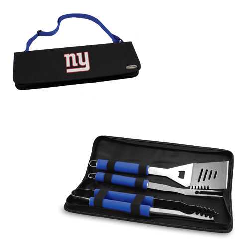New York Giants Metro BBQ Tool Tote - Blue - Click Image to Close