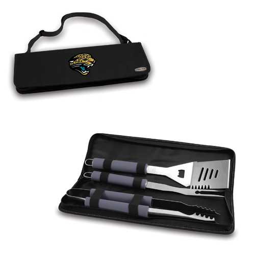 Jacksonville Jaguars Metro BBQ Tool Tote - Black - Click Image to Close