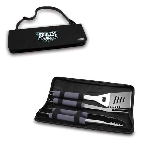 Philadelphia Eagles Metro BBQ Tool Tote - Black - Click Image to Close