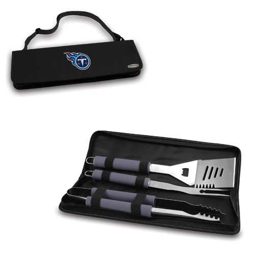 Tennessee Titans Metro BBQ Tool Tote - Black - Click Image to Close