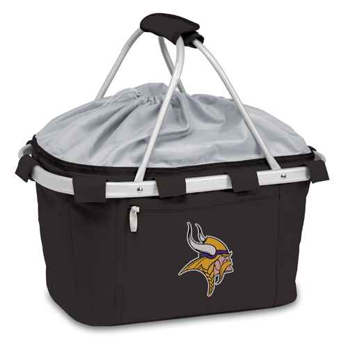 Minnesota Vikings Metro Basket - Black - Click Image to Close