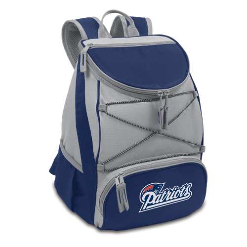 New England Patriots PTX Backpack Cooler - Navy Blue - Click Image to Close