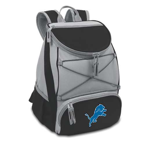 Detroit Lions PTX Backpack Cooler - Black - Click Image to Close