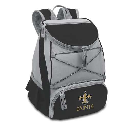 New Orleans Saints PTX Backpack Cooler - Black - Click Image to Close