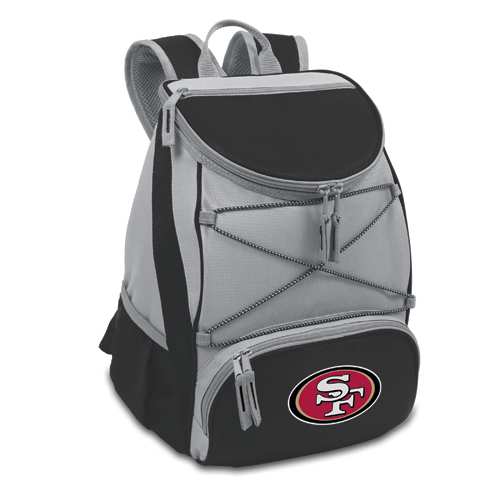 San Francisco 49ers PTX Backpack Cooler - Black - Click Image to Close