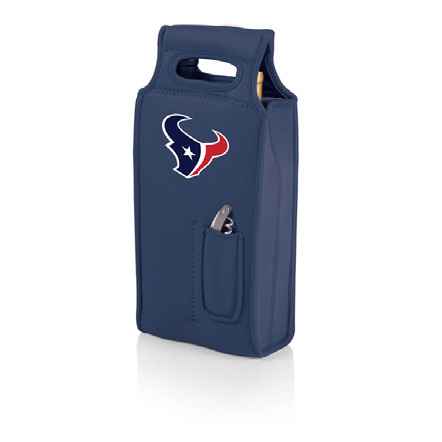 Houston Texans Samba Wine Tote - Navy Blue - Click Image to Close